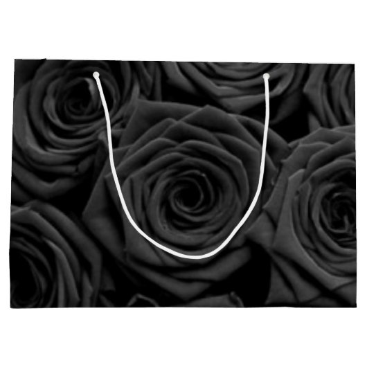 zwarte rozen Valentijnse Groot Cadeauzakje (Achterkant)