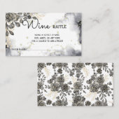 Zwarte Rozen Vrijgezellenfeest Wijn Raffle Ticket  (Voorkant / Achterkant)