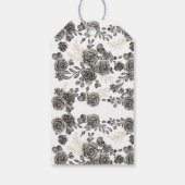 Zwarte Rozen Welkom Party Favor Bruiloft Favor Cadeaulabel (Achterkant)