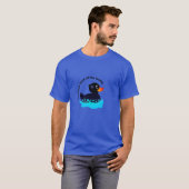 Zwarte Rubber Duck - 'zwarte eend van de familie' T-shirt (Voorkant volledig)