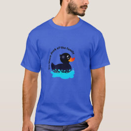 Zwarte Rubber Duck - 'zwarte eend van de familie' T-shirt