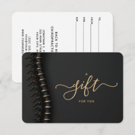 Zwarte Rug Kleine Chiropractie Cadeaubon