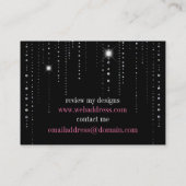 Zwarte rugleuning voor pekelen en schitteren : Vis Visitekaartje (Achterkant)