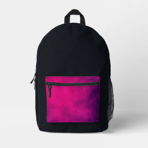 Zwarte rugzak met Neon Pink Pocket – Aanpassen