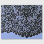 ZWARTE RUIMTE EN BLAUWE WRAPPINGSPAPIER CADEAUPAPIER (Vlak)