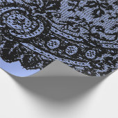 ZWARTE RUIMTE EN BLAUWE WRAPPINGSPAPIER CADEAUPAPIER (Hoek)