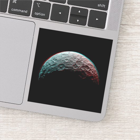 Zwarte ruimte en planeet in zonnestelsel. sterrenk sticker (Detail)