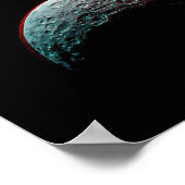 Zwarte ruimte. Universum- en Zonnestelsel. Astrono Poster (Hoek)