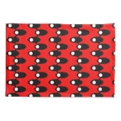 Zwarte ruimteschepen kussensloop (Achterkant)