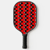 Zwarte ruimteschepen pickleball paddle (Achterkant)