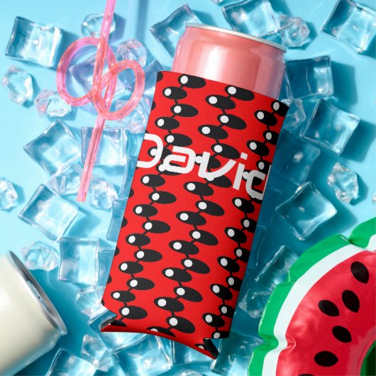 Zwarte ruimteschepen seltzer blikjeskoeler (Insitu Zomer)