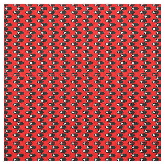 Zwarte ruimteschepen stof (Swatch)