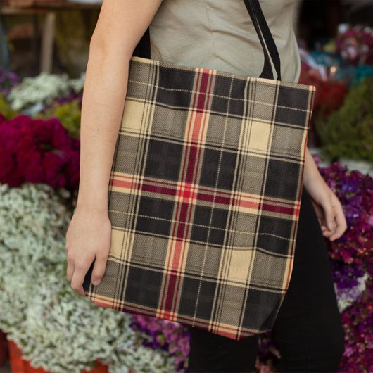 Zwarte ruit  tote bag