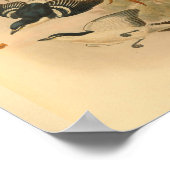 Zwarte Rups Catcher Vogel  Print (Hoek)