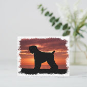 Zwarte Russische terger Briefkaart (Staand voorkant)