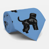 Zwarte Russische terger Stropdas (Opgerold)