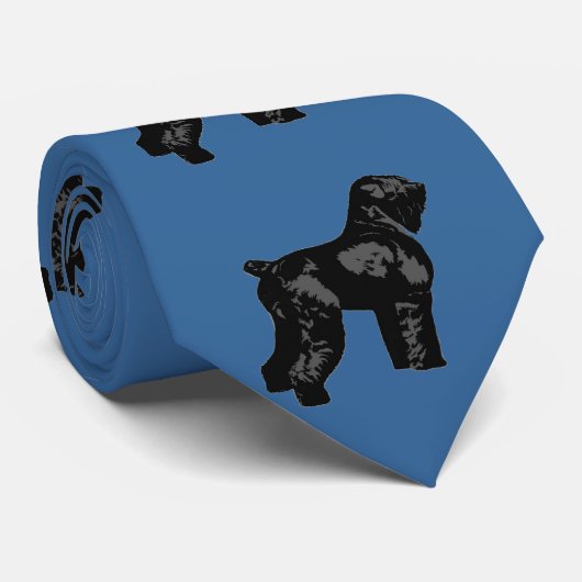 Zwarte Russische terger Stropdas (Opgerold)