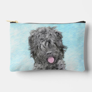 Zwarte Russische Terrier BRT RBT Schilderij Huisdi Etui