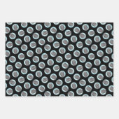 Zwarte Russische Terriër BRT RBT Schilderij Pet Do Inpakpapier Vel (Voorkant 3)