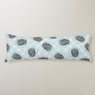 Zwarte Russische Terriër BRT RBT Schilderij Pet Do Lichaamskussen