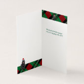 Zwarte Russische Terriër Hond Vakantie Geplaagd Ke Kaart (Binnen)