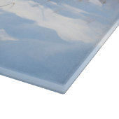 Zwarte Russische terriër laat het sneeuwen Kerstmi Snijplank (Hoek)