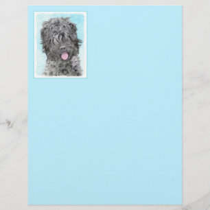 Zwarte Russische Terriër Schilderij - Cute Origine