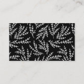 Zwarte Rustic Hand Lettering Diaper Raffle Kaart (Achterkant)