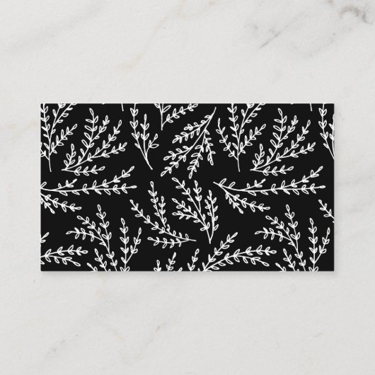 Zwarte Rustic Hand Lettering Diaper Raffle Kaart (Achterkant)