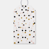 Zwarte Rustieke Hand Lettering Dank u Gift Label Cadeaulabel (Achterkant)