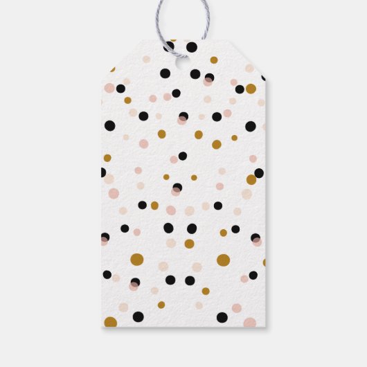 Zwarte Rustieke Hand Lettering Dank u Gift Label Cadeaulabel (Achterkant)