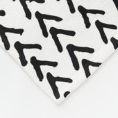 Zwarte Rustieke Tribal Patroon Deken (Hoek)