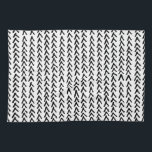 Zwarte Rustieke Tribal Patroon Keuken Handdoek<br><div class="desc">Rustieke keukenhanddoek met zwart-wit rustiek patroon. Deze unieke handdoek zal een perfect accent zijn voor elke keuken.</div>