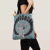 Zwarte Samsung Android smartphone Tote Bag (Dichtbij)