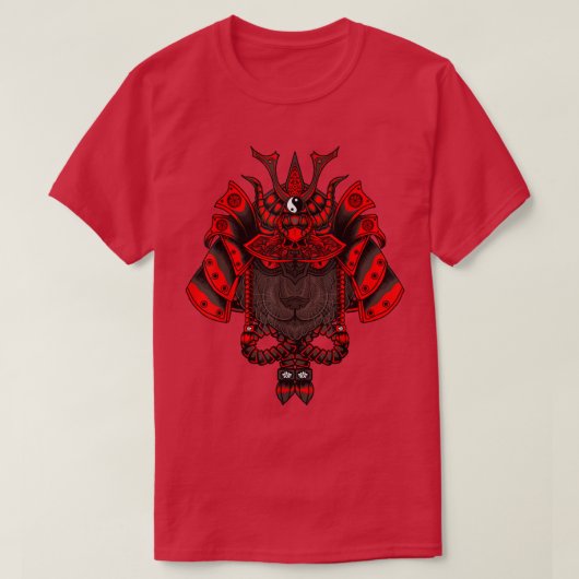 zwarte samuraankat t-shirt (Design voorkant)