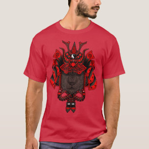 zwarte samuraankat t-shirt