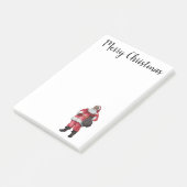 Zwarte Santa Blocnote Post Post-it® Notes (Schuin)