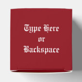 Zwarte Santa Gift Box Personaliseer kerstdozen Bedankdoosjes (Bovenkant)