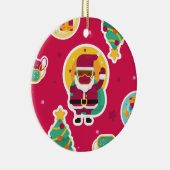 zwarte santa keramisch ornament (Rechts)