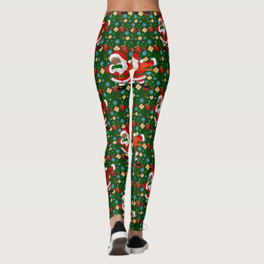 zwarte santa leggings (Achterkant)