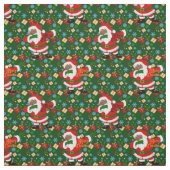 zwarte santa stof (Swatch)