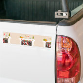 zwarte santa zit vast in haard bumpersticker (Op Truck)