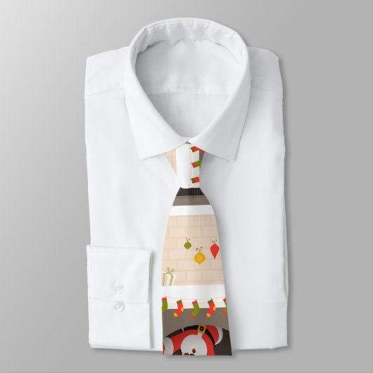 zwarte santa zit vast in haard stropdas (Gebonden)