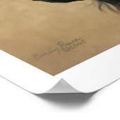 Zwarte Satin - afdruk Poster (Hoek)