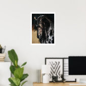 Zwarte Satin - afdruk Poster (Thuiskantoor)