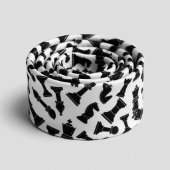 Zwarte Schaakstukken Stropdas