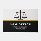 Zwarte schaal deurmat (Voorkant)