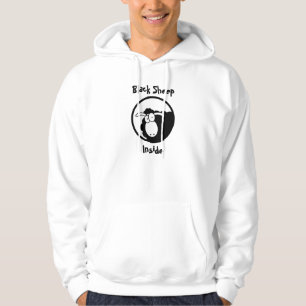 Zwarte Schaap Binnen Hoodie