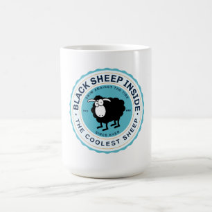 Zwarte Schaap Binnen - Zwem Tegen de Stroom Koffiemok
