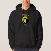Zwarte schaap in hoodie (Voorkant)